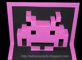 Space Invader Pop Up Card : 4 Steps - Instructables